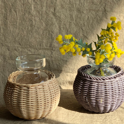 ラタン 籐の花瓶 一輪挿し・花瓶・花器 enco 通販 11473810