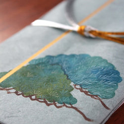模版染色你的禮物信封（藍色松樹）2 第2張的照片