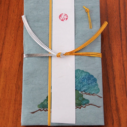 模版染色你的禮物信封（藍色松樹）2 第3張的照片
