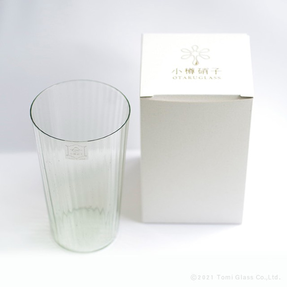 【テレビで話題】小樽再生ガラス／サワーグラス／OG207-01 8枚目の画像