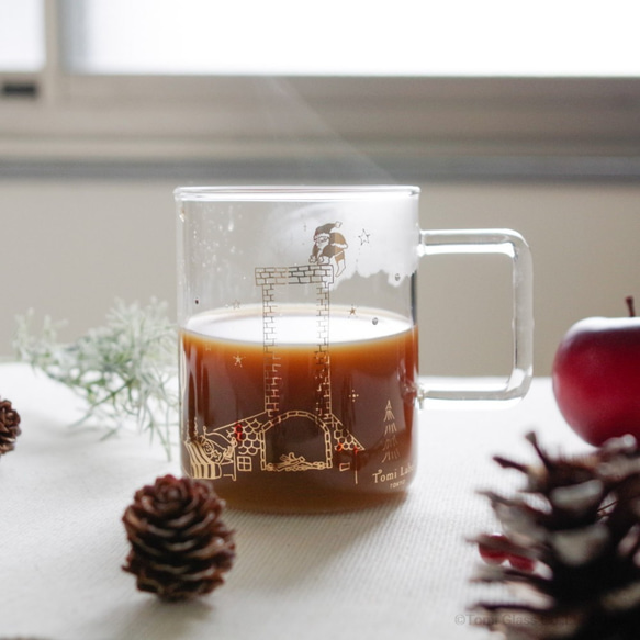 【お得・残りわずか】耐熱マグ／Xmasサンタ／5020-13 1枚目の画像