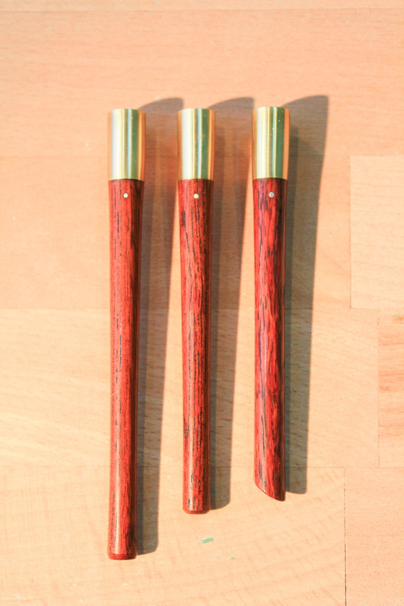 Stationery-複合筆桿-紅木    手作 │ 鉛筆延長器 pencils hold│ 木 +金屬 第1張的照片