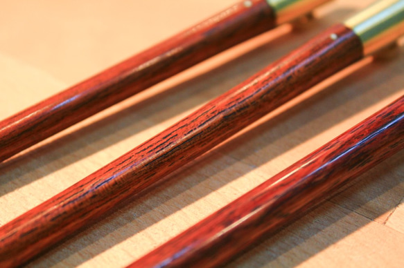 Stationery-複合筆桿-紅木    手作 │ 鉛筆延長器 pencils hold│ 木 +金屬 第2張的照片
