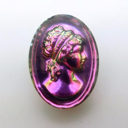 ~再々…販~西ドイツヴィンテージグラスインタリオ（ヴィトレイル）18×13mm 2枚目の画像