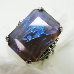 ~在庫限り~18×13mm:ドラゴンズブレス オクタゴンカットカボション （パープル） 3枚目の画像