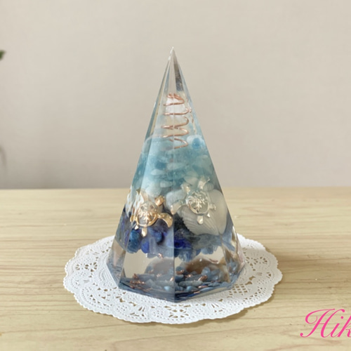 太陽の光が感じられるマリンなオルゴナイト その他インテリア雑貨