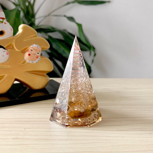 金山願掛けお金にご縁の小判プレートオルゴナイト 金山願掛けお金にご