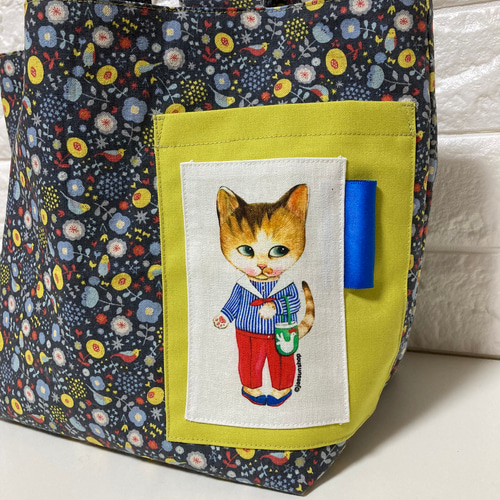 トートバック 小花に鳥とコヤンイサムチョン トートバッグ gama 通販