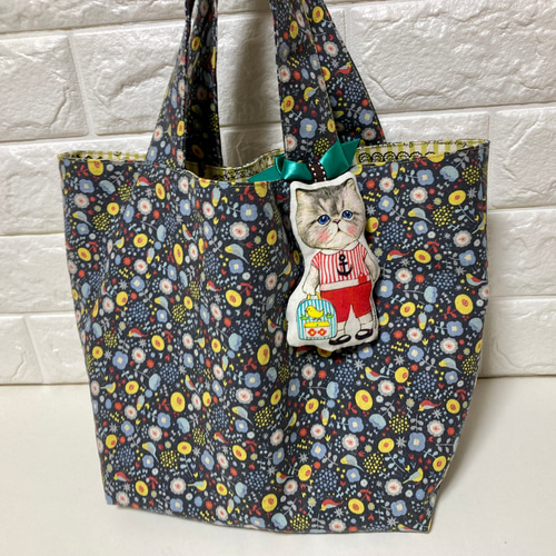 トートバック 小花に鳥とコヤンイサムチョン トートバッグ gama 通販