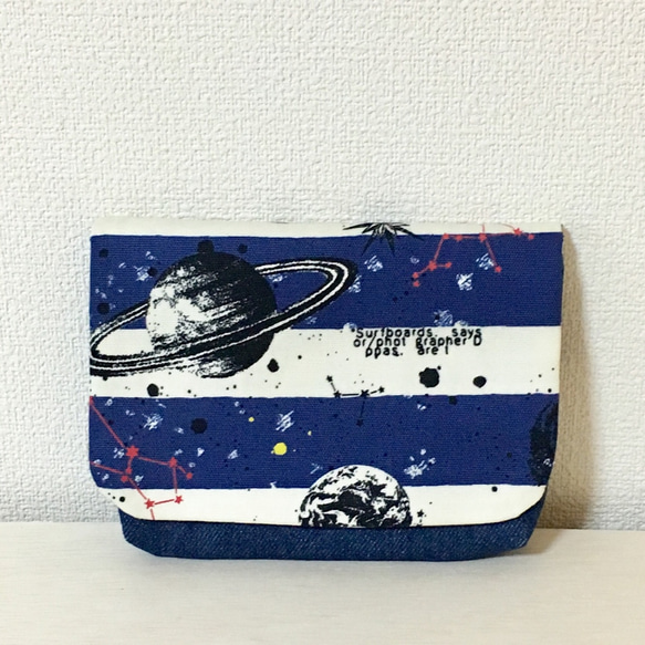 ボーダーの宇宙柄の移動ポケット クリップ付き ポーチ gama 通販 