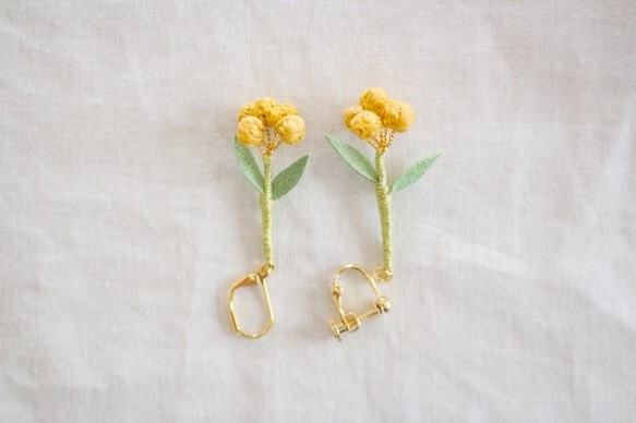 ito hana pierce/earrings(片耳用・airy) 4枚目の画像