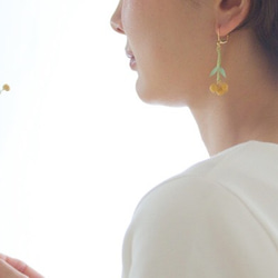 ito hana pierce/earrings(ミモザ・片耳) 2枚目の画像