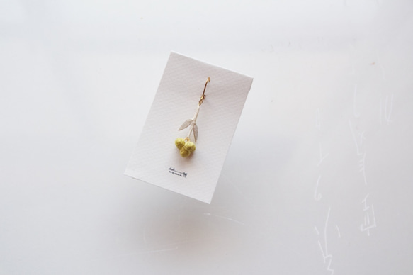 ito hana pierce/earrings(limeyellow:片耳) 2枚目の画像