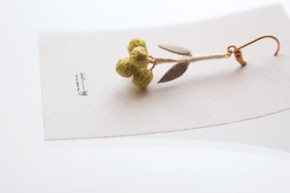 ito hana pierce/earrings(limeyellow:片耳) 3枚目の画像