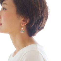 糸素材:::いちるの実、pierce/earrings【S】 1枚目の画像