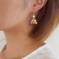 糸素材:::いちるの実、pierce/earrings【G】 3枚目の画像