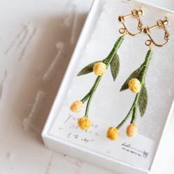 yurari no ito hana  pierce/earrings (mimoza) 1枚目の画像