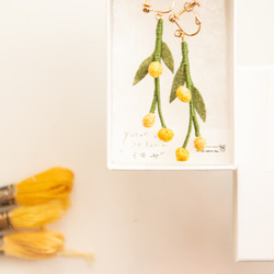 yurari no ito hana  pierce/earrings (mimoza) 4枚目の画像