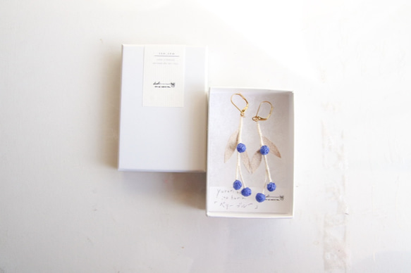 yurari no ito hana  pierce/earrings (アオイ) 2枚目の画像