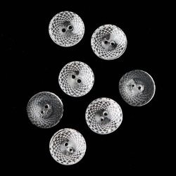 3個 クリスタルガラスボタン・ヴィンテージ・チェコ 1.1cm 3枚目の画像