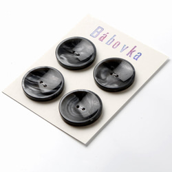1950-60年代 ガラライトのボタン 4つ 3.9cm 2枚目の画像