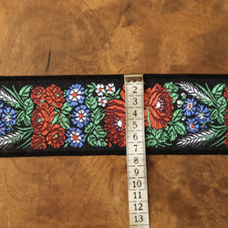 チェコ 民族衣装の刺繍リボン 幅6.9cm 50cm売り 2枚目の画像