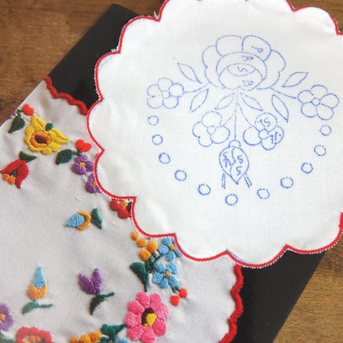 ハンガリー ドイリー ☆ no.2 刺繍図案つき 編み図・パターン tefutefu