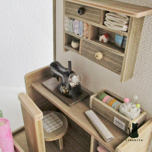 小さなソーイング・ルーム ミニチュア・ミニチュアルーム その他置物