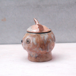 【陶 pottery】貓咪腦袋的秘密-棕 第5張的照片
