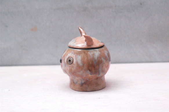 【陶 pottery】貓咪腦袋的秘密-棕 第5張的照片