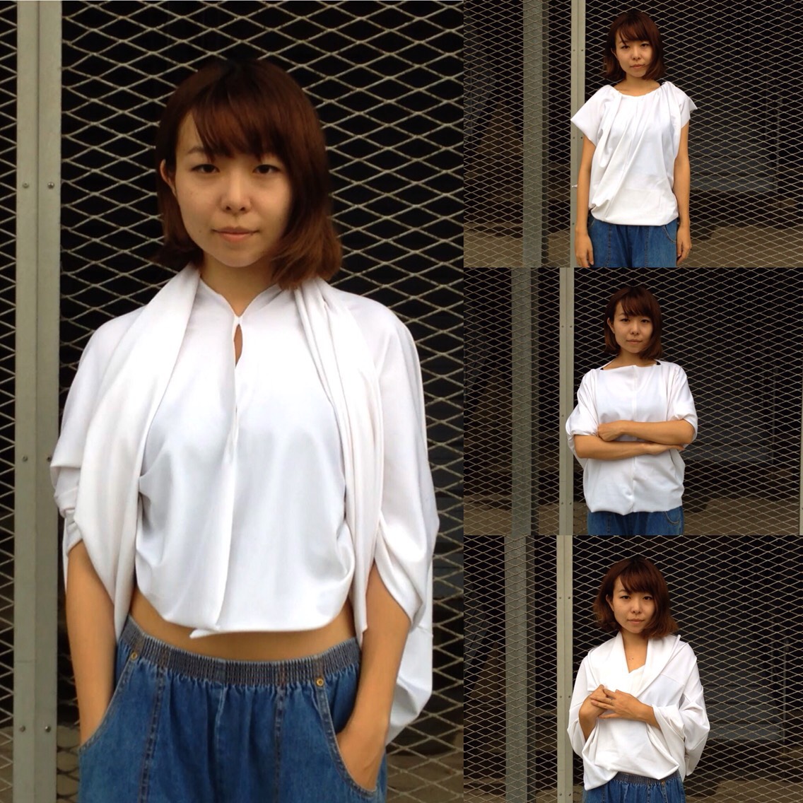 自由なファッションを楽しめる服『body feel』(ホワイト／ロング)