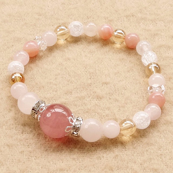 ピンクオパール・モルガナイトチャーム