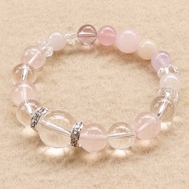 ローズクォーツの魅力を優雅に身につける｜スターローズクォーツ･ローズオーラ･南アフリカ産アメジスト･モルガナイトなど 6,285円