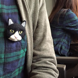 寵物糖果- 貓（擬真版）羊毛氈裝飾/胸針/磁鐵 『大尺寸下單區』 第3張的照片