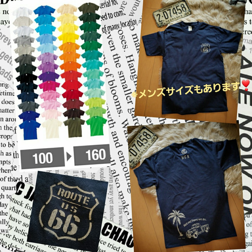 メンズ Tシャツ✨ ロゴT❤ ルート66 アメリカン ヴィンテージ