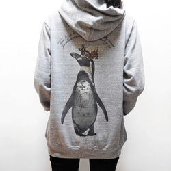 tomoka 様専用   First Penguin -hoodie／gray- 3枚目の画像