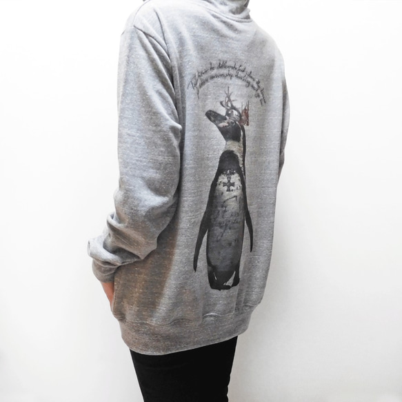 tomoka 様専用   First Penguin -hoodie／gray- 4枚目の画像