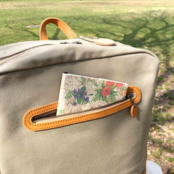 BOX型リュック・レザー×帆布の異素材MIX【送料無料】 9枚目の画像