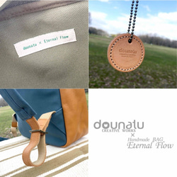 BOX型リュック・レザー×帆布の異素材MIX【送料無料】 12枚目の画像