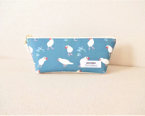白文鳥のペンケース ペンケース ponatu 通販 7726175｜Creema(クリーマ