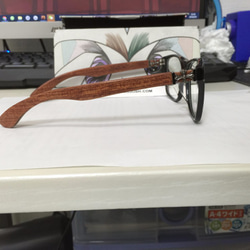 MUJOSH木九十 　メガネフレーム　木製　手造り眼鏡　美品 2枚目の画像
