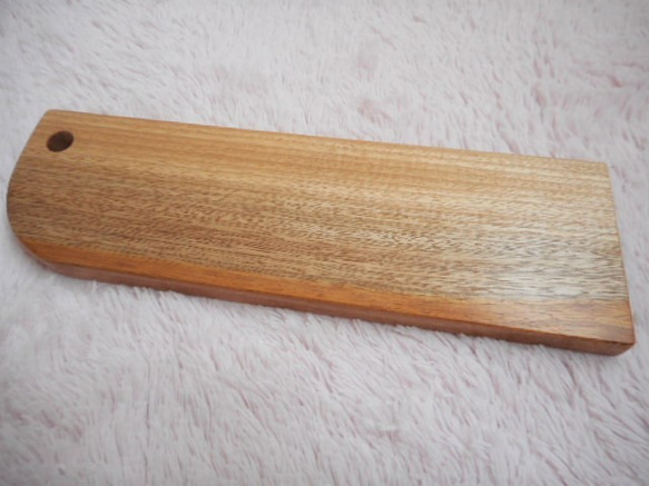 ミニミニまな板＆トレー　ナラの木　カッティングボード　　 3枚目の画像