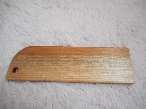 ミニミニまな板＆トレー　ナラの木　カッティングボード　　 7枚目の画像