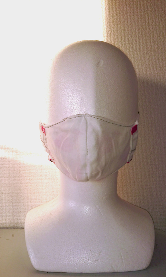 「ぶんちょ組」オリジナル文鳥マスク (白文鳥) 3枚目の画像