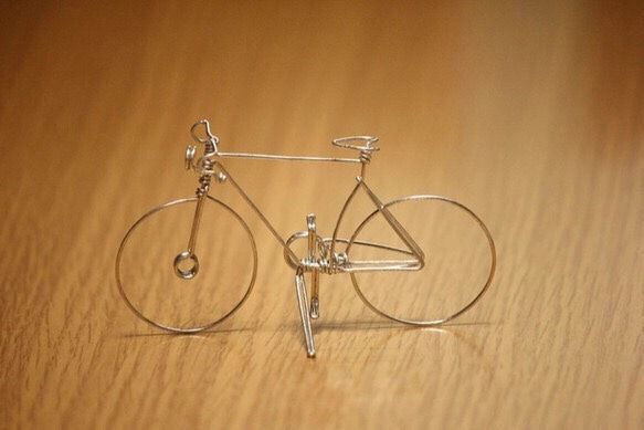 針金の自転車　(ドロップハンドルタイプ) 3枚目の画像