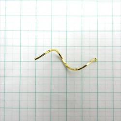 [10件] 扭紋吊飾★40毫米/金色★波浪扭紋吊飾環（charmg-wave40） 第2張的照片