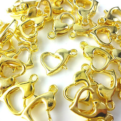 Heart Kanikan 30 pcs / 12 mm★金/金屬配件/配件 第1張的照片