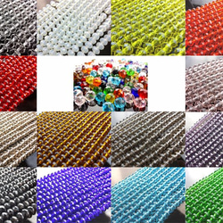 玻璃珠 6mm 30 ★Dark brown/brown ★Button cut beads sun catcher (gara 第4張的照片