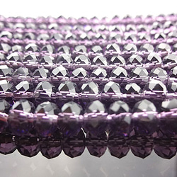 玻璃珠 6mm 30 顆 ★Purple/Purple ★Button cut beads sun catcher (garas 第2張的照片