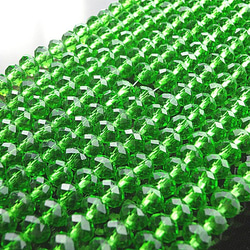 ガラスビーズ 6ｍｍ 30個★グリーン/緑★ボタンカット ビーズ サンキャッチャー(garascut6) 3枚目の画像
